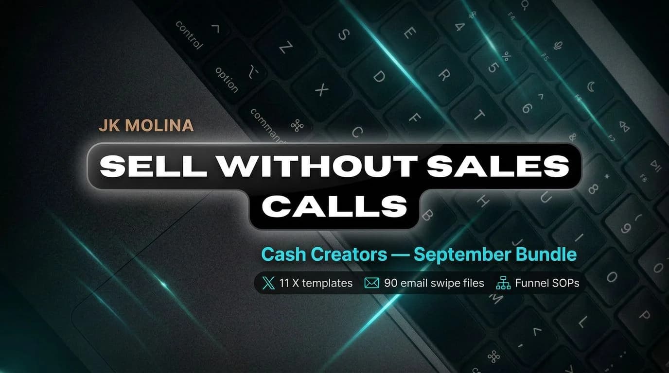 JK Molina – Cash Creators September Bundle